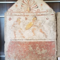 Duel - Andriuolo Tomb 4, late 4th century BC.jpg